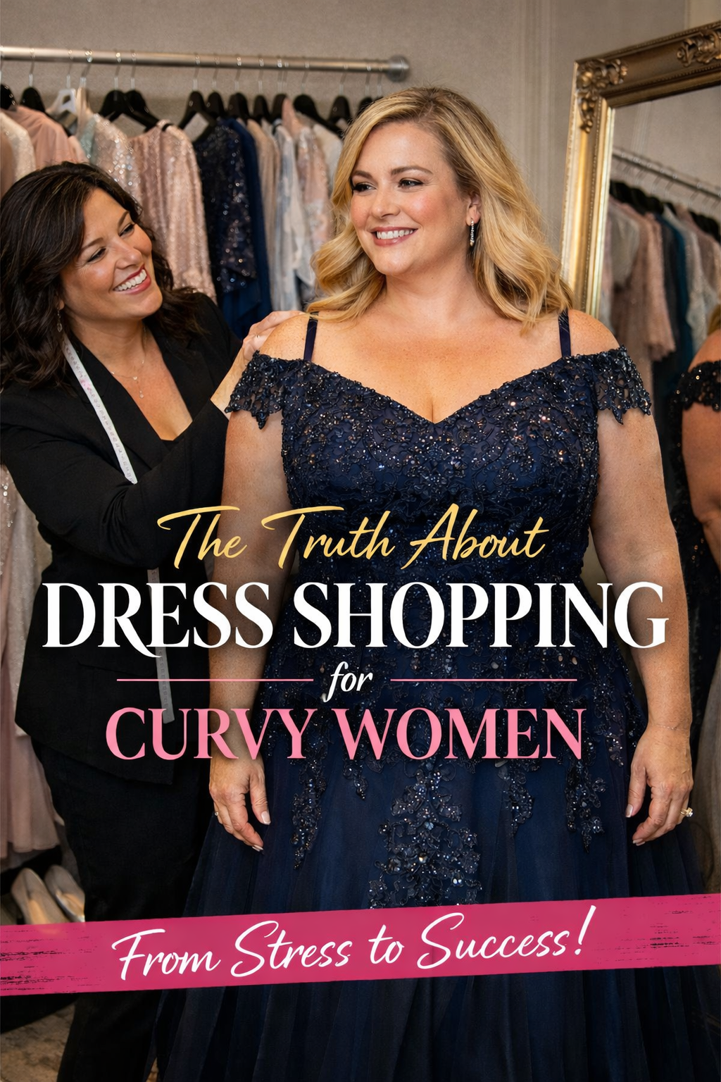 Real Talk: Why Formal Dress Shopping Is So Stressful for Curvy Women — and How One Mother of the Groom Found Joy Instead