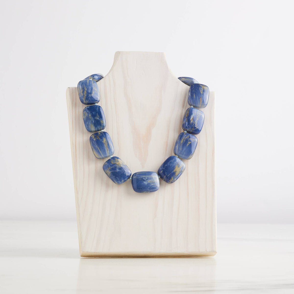 Blue Lapis Chicklet Cooling Necklace