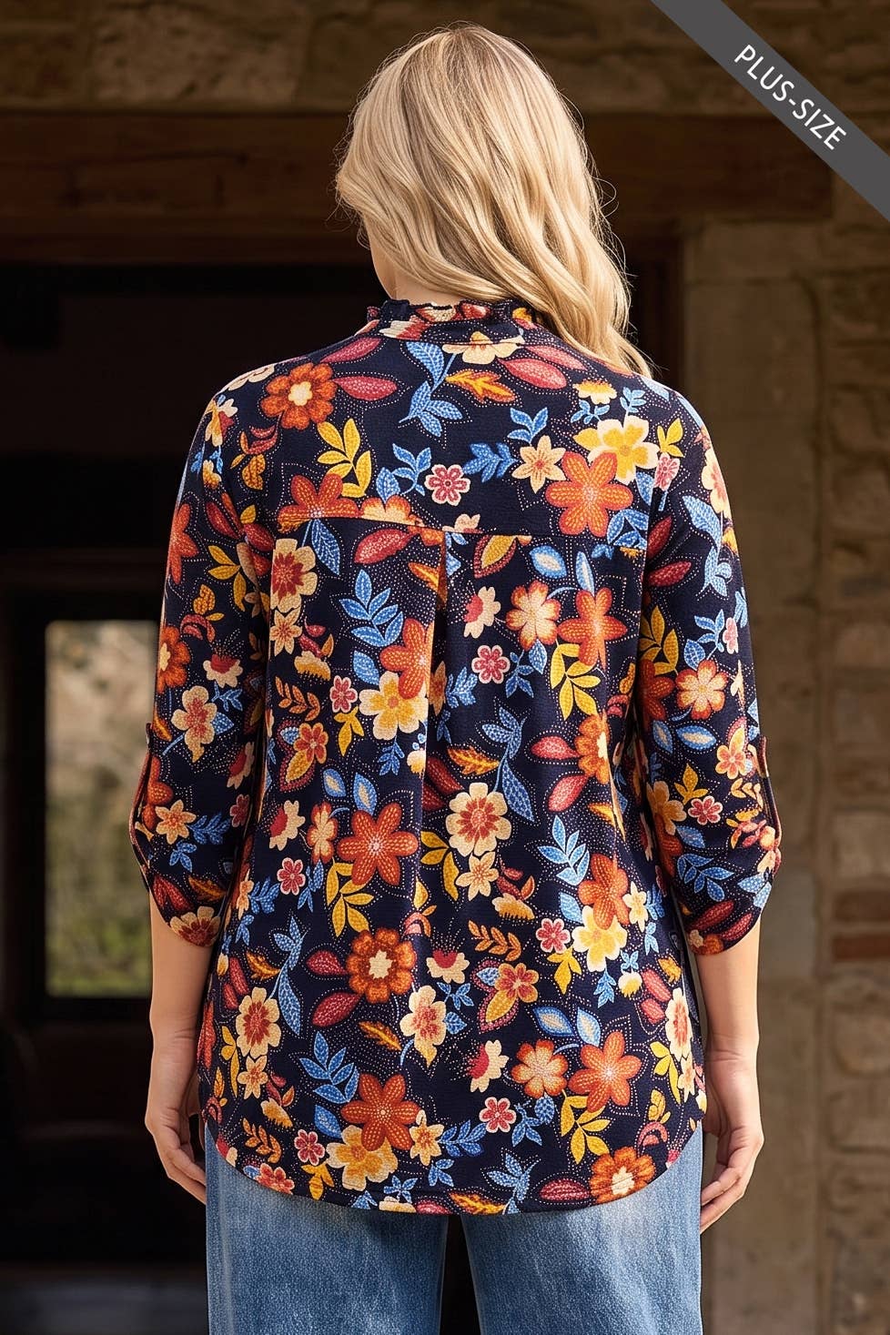 Ember Garden Ruffled Collar Lizzy Blouse