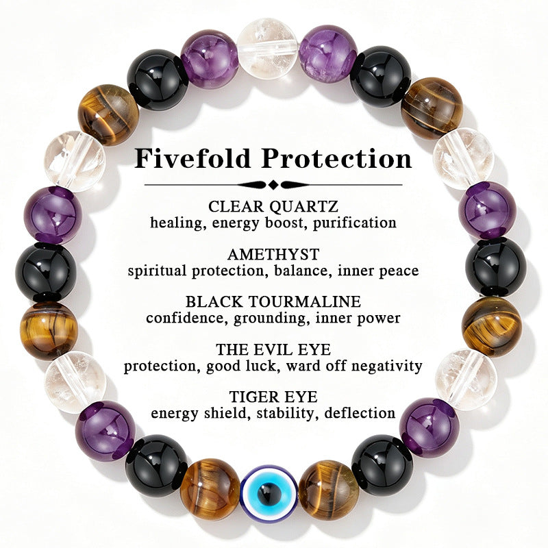 Protection & Strength Beaded Stretch Bracelet