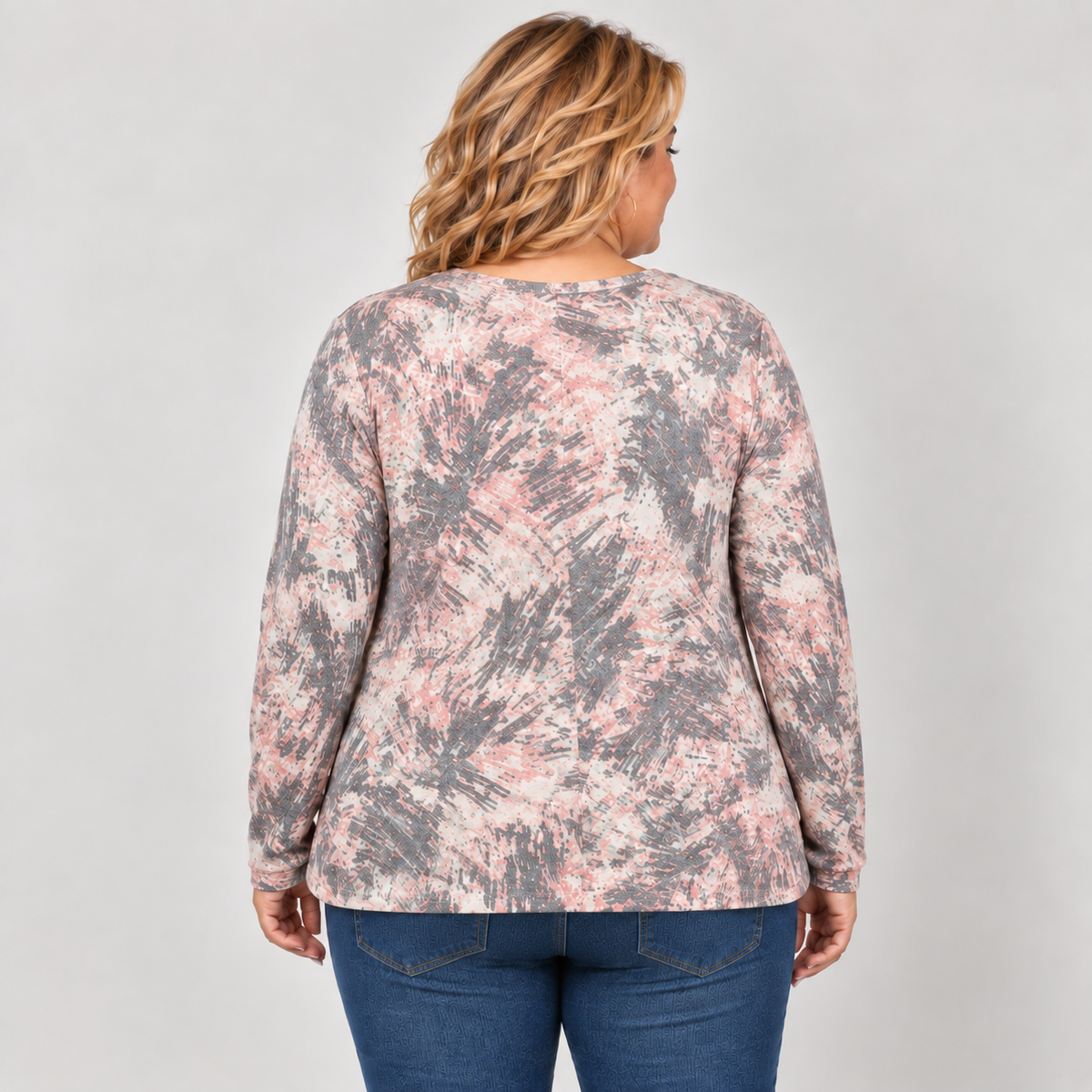 Multi Color Abstract Print Top
