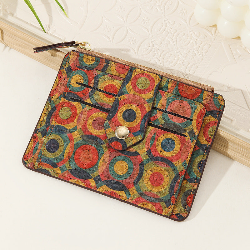 Boho Cork Card Holder & Zipper Coin Purse