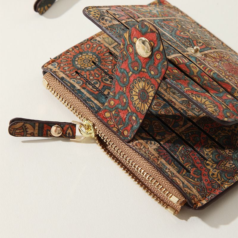 Boho Cork Card Holder & Zipper Coin Purse