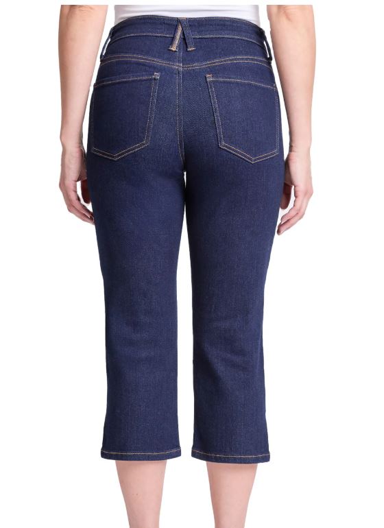 Plus Size Mid Size Essential Denim Capri Sizes 7-24W