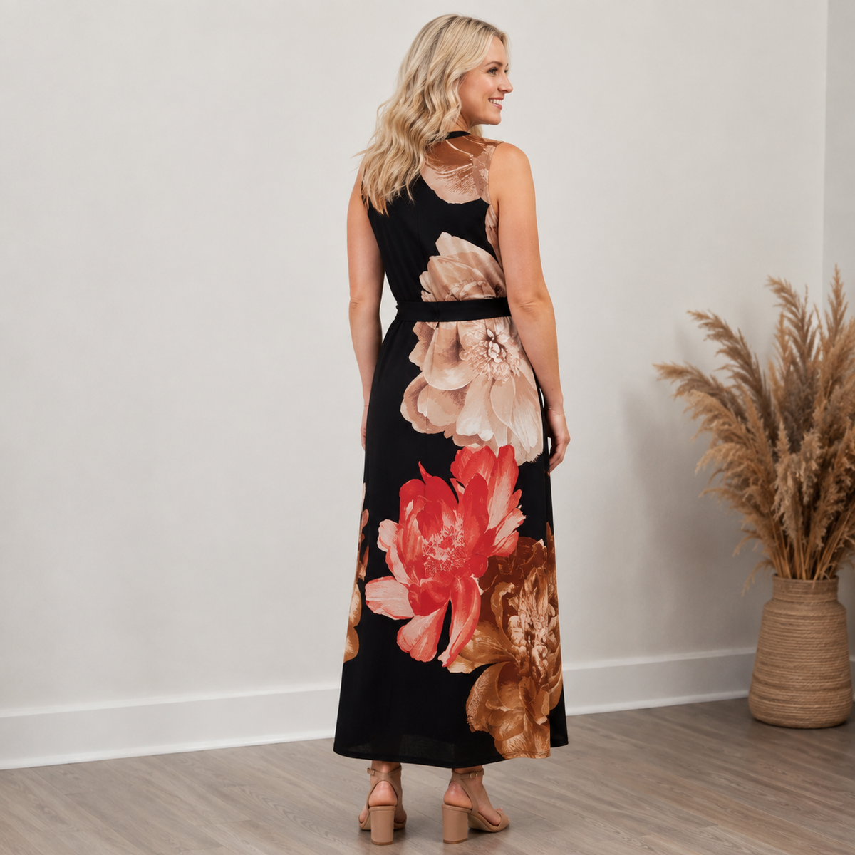 After Dark Floral Maxi Dress