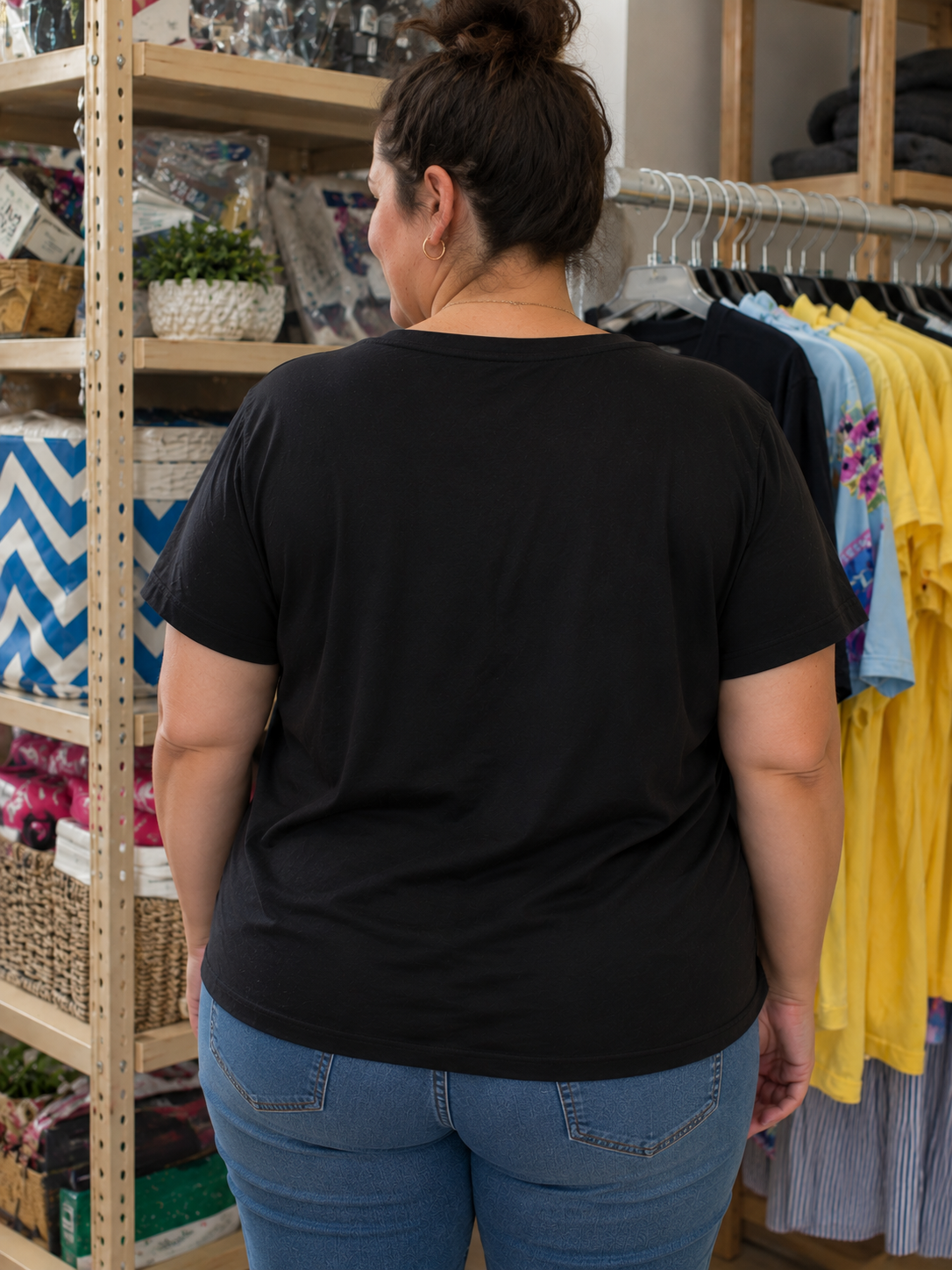 Classic Black V-Neck T-Shirt