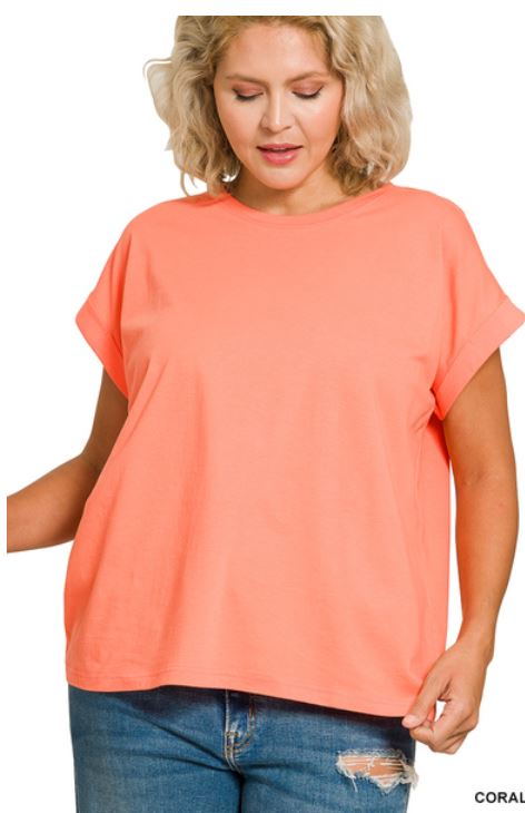 Relaxed Cotton T Shirt Women