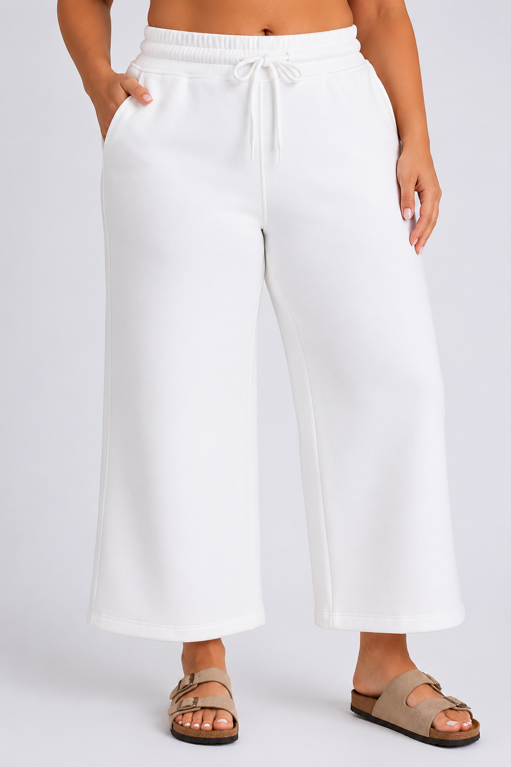 Soft Cropped Scuba Pants for Women