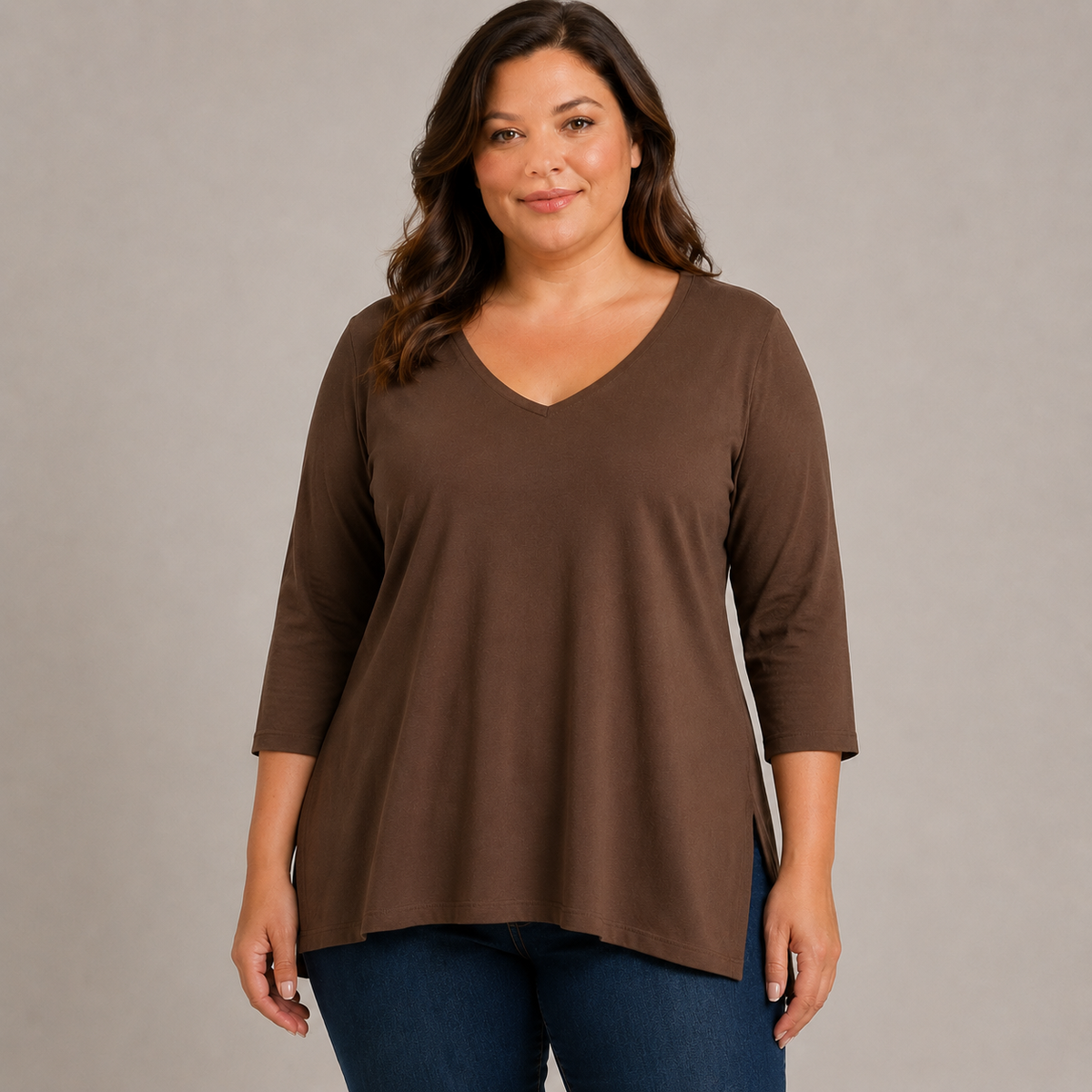 Women's V-Neck Tunic Top