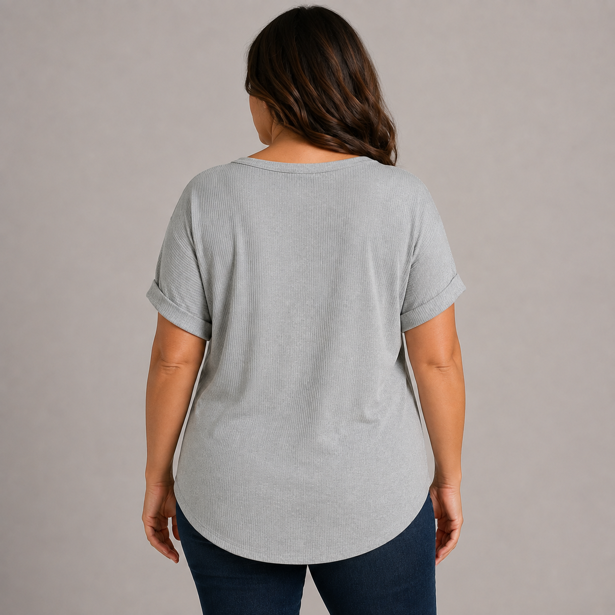 Heather Gray Everyday Ribbed Tee