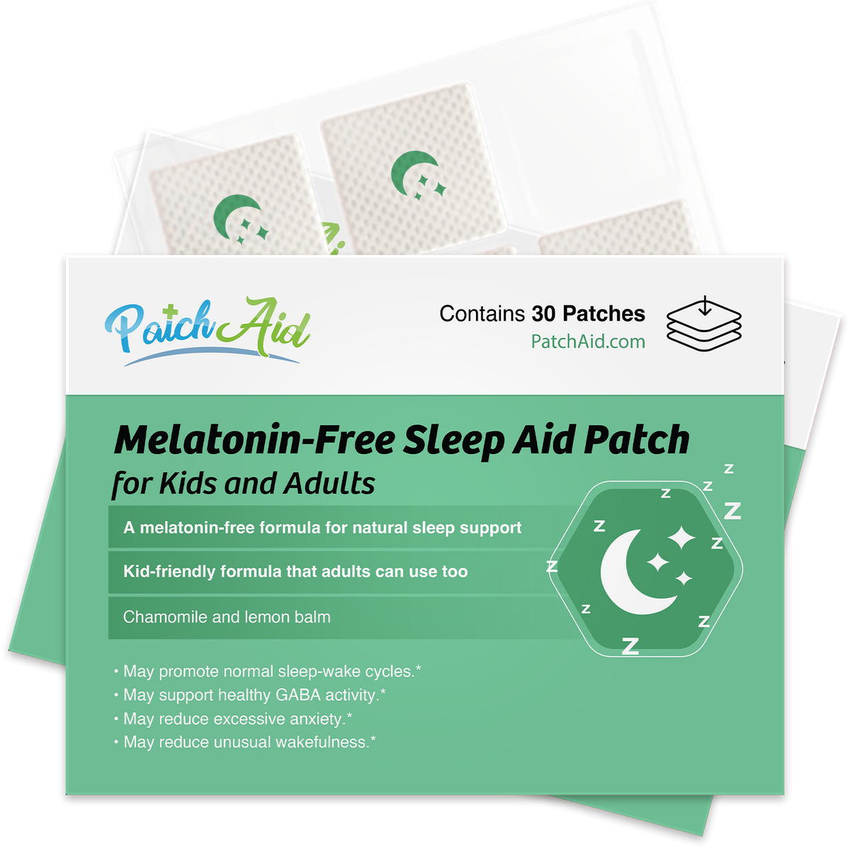 Kids Sleep Aid Patch - Melatonin-Free Calm & Rest Support