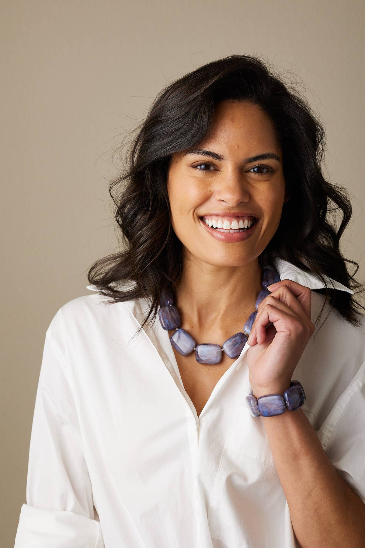 Amethyst Chicklet Cooling Necklace