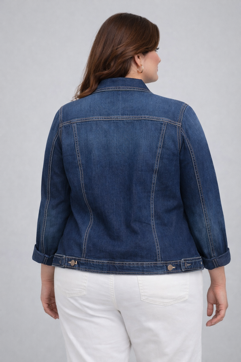 Classic Stretch Denim Jacket for Women