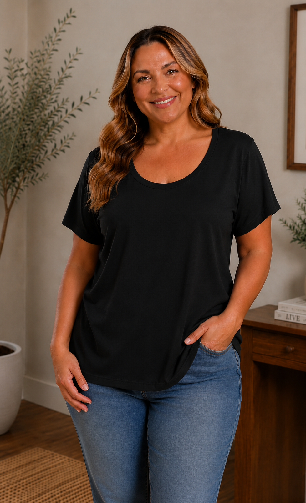 Perfect Scoop Neck T-Shirt for Women