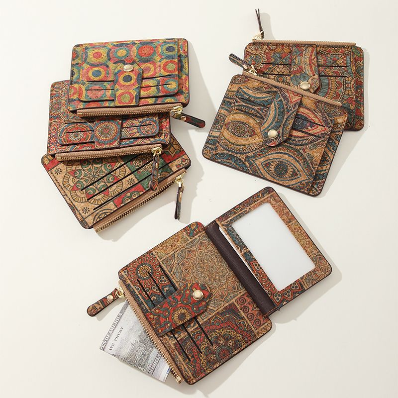 Boho Cork Card Holder & Zipper Coin Purse