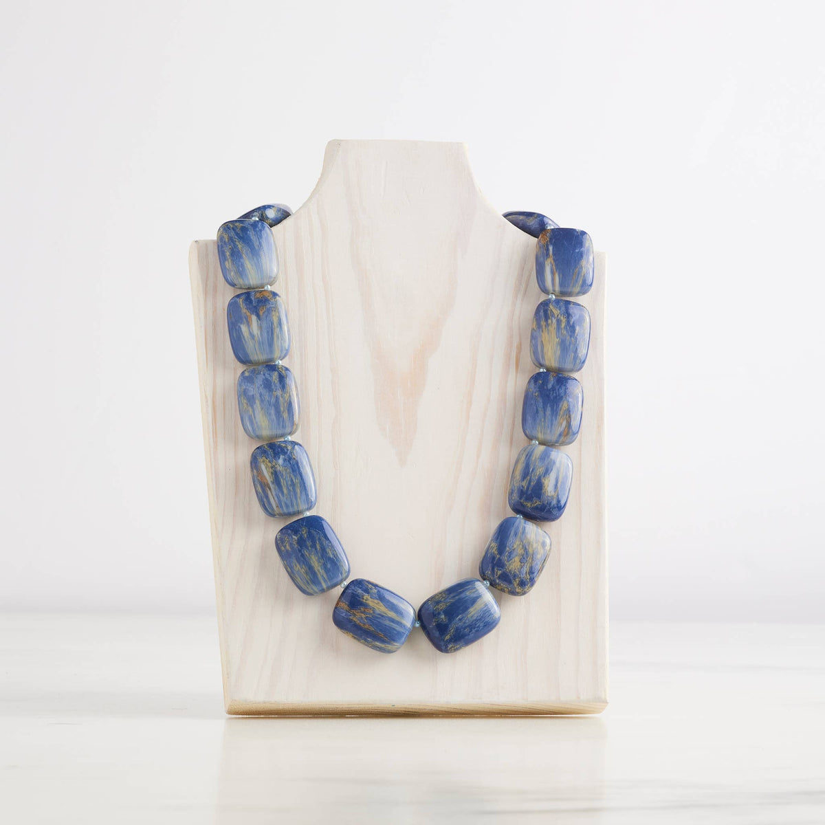 Blue Lapis Chicklet Cooling Necklace
