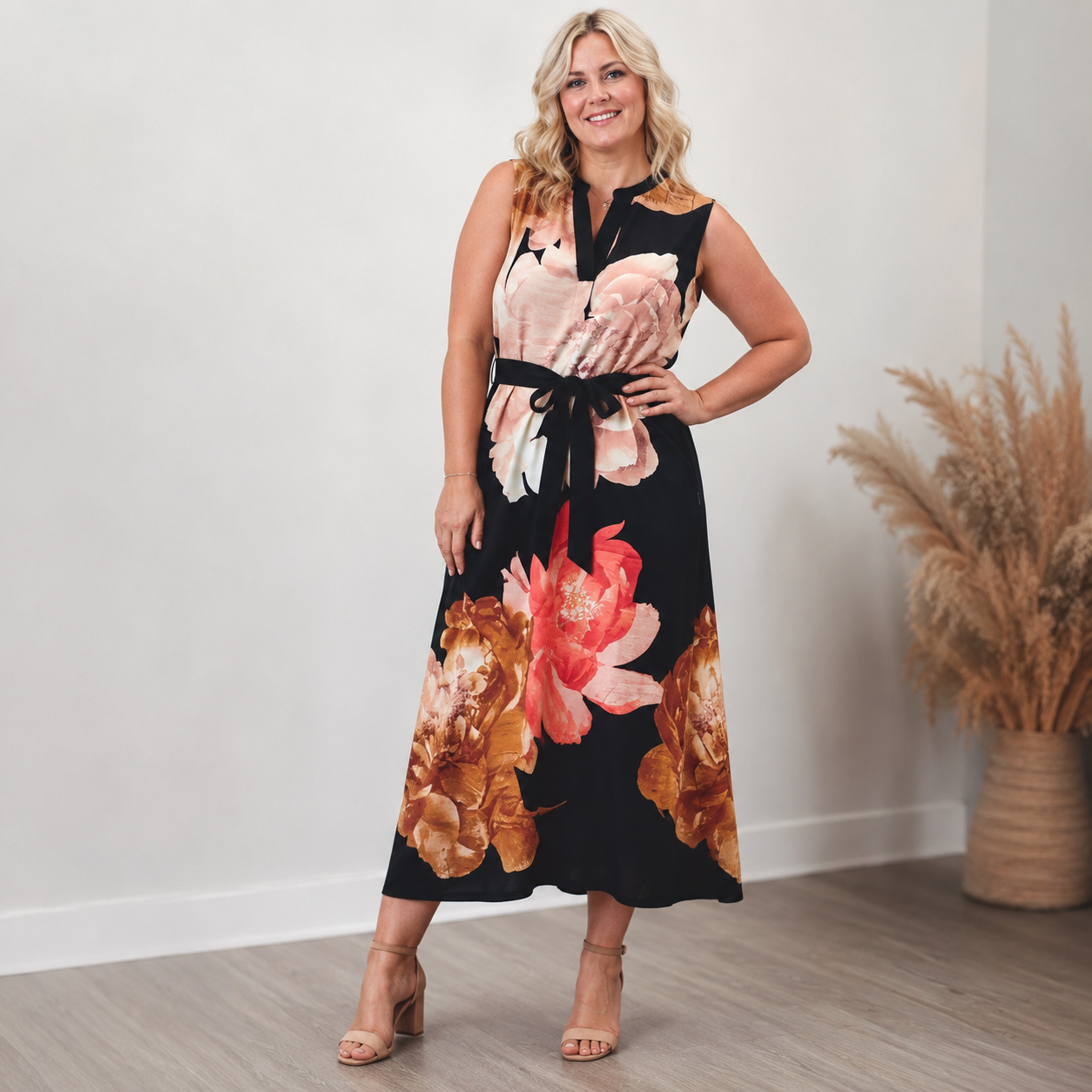 After Dark Floral Maxi Dress