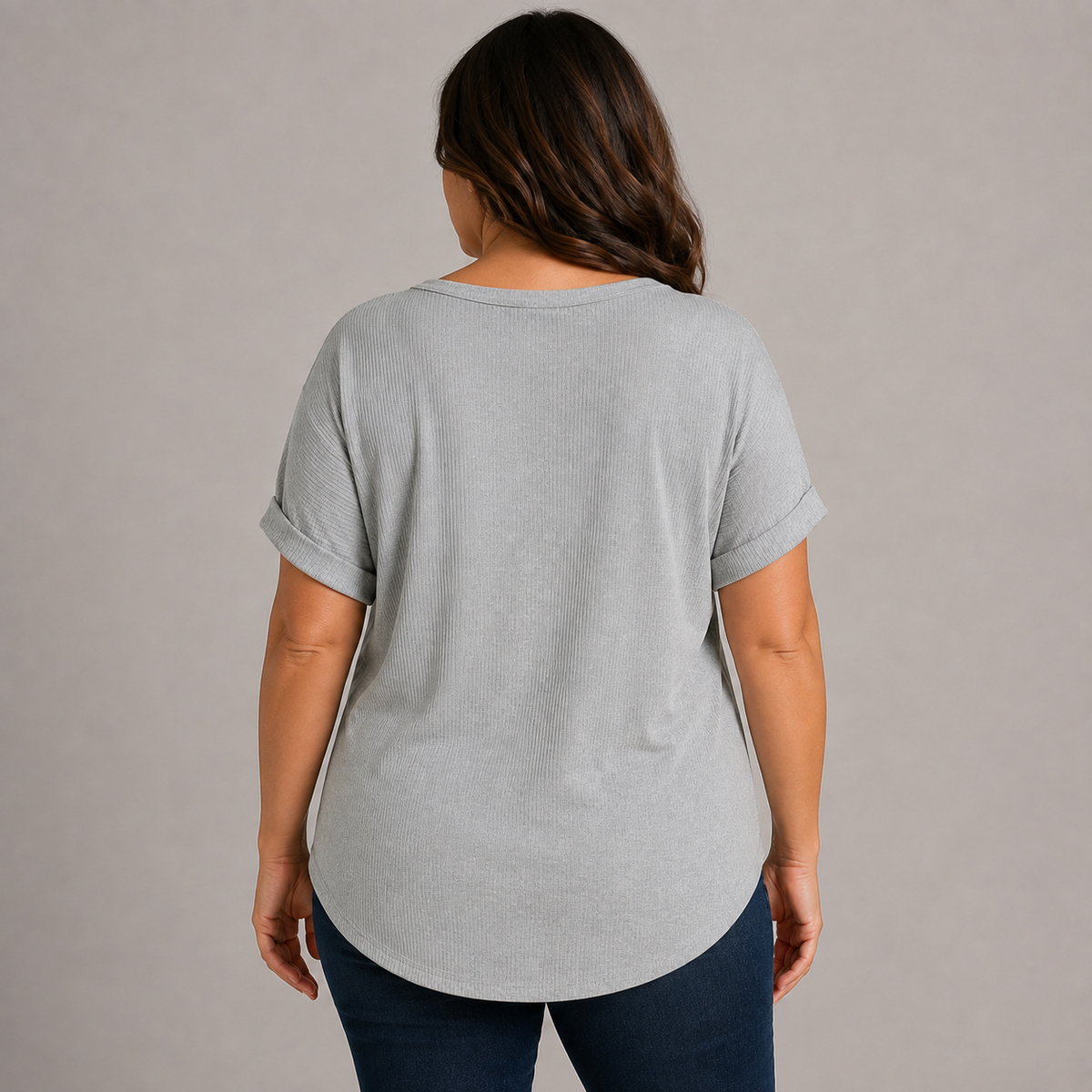 Heather Gray Everyday Ribbed Tee