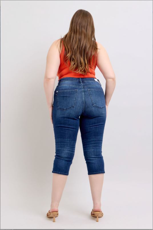 Plus Aurora Skinny Fit Capri Jean