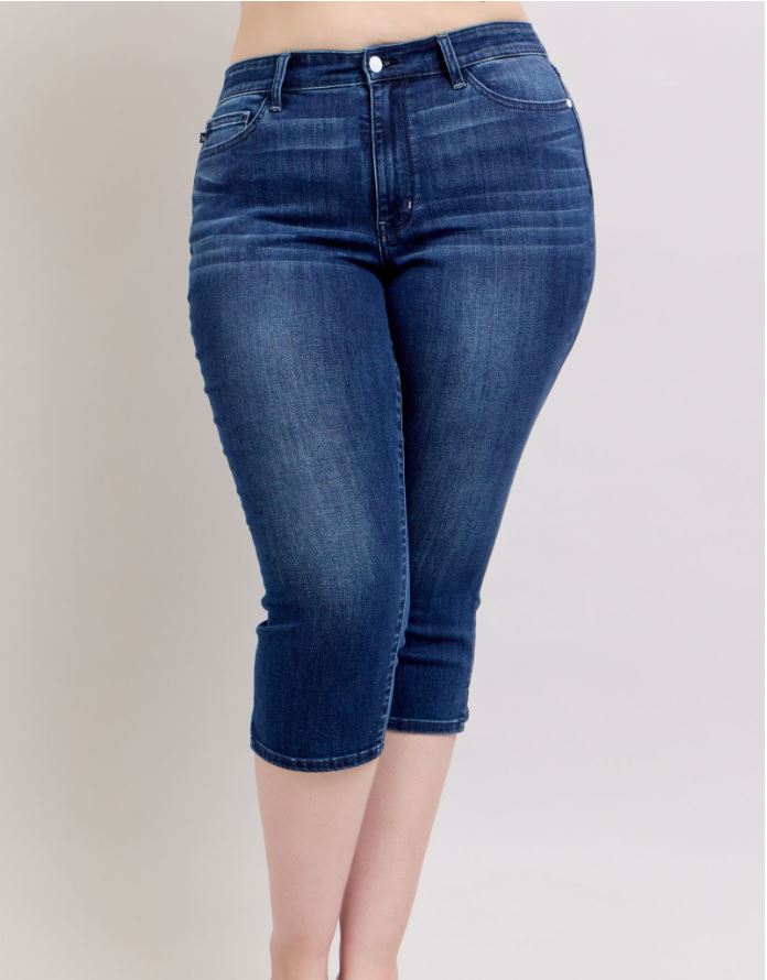 Plus Aurora Skinny Fit Capri Jean