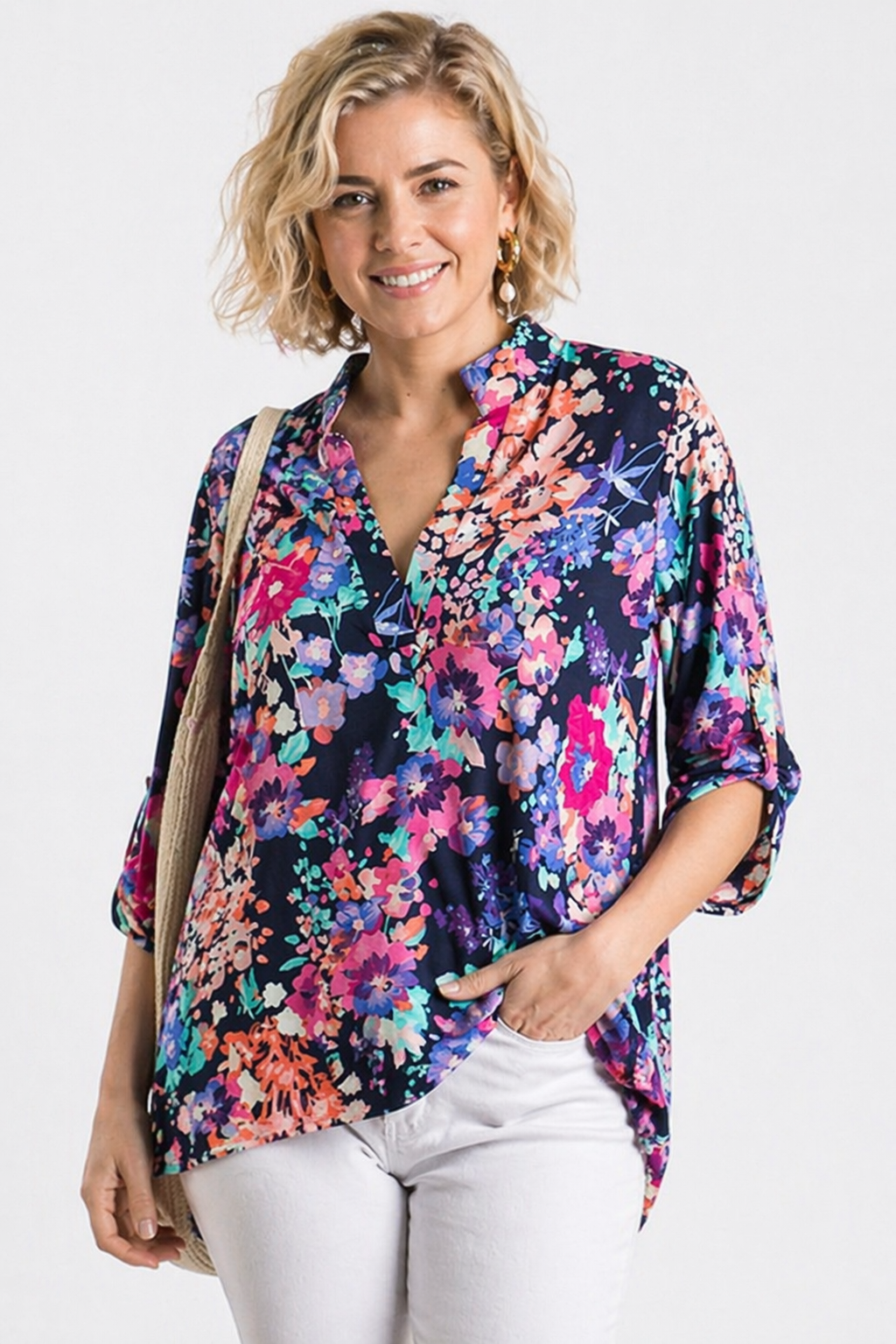 Floral Blouse Women