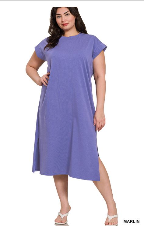 Women’s Cotton Midi T-Shirt Dress