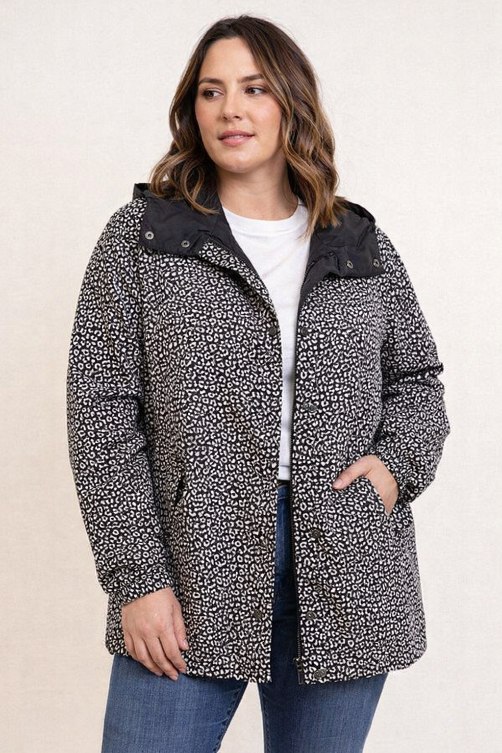 Leopard Print Windbreaker Jacket