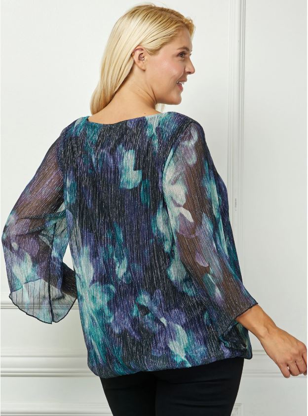 Shimmer Blouse Dressy Top