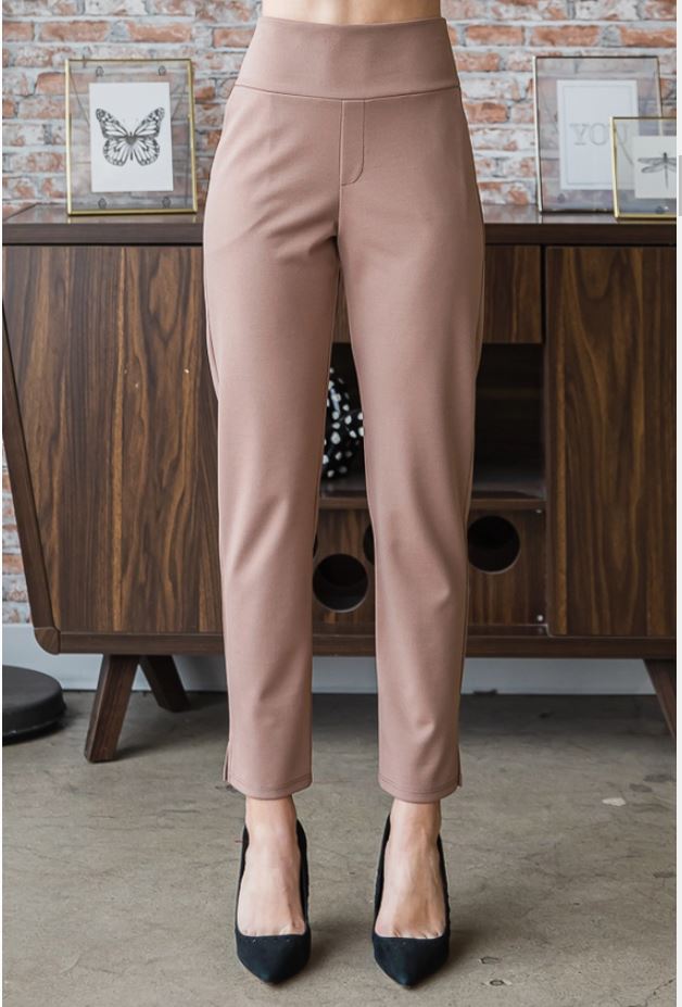 Plus Capri Navy Straight Leg Pant