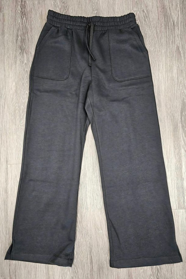 French Terry Straight Leg Pants (2 colors) taupe or Heather gray