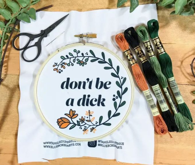 Sassy Cross Stitch Kit Dick