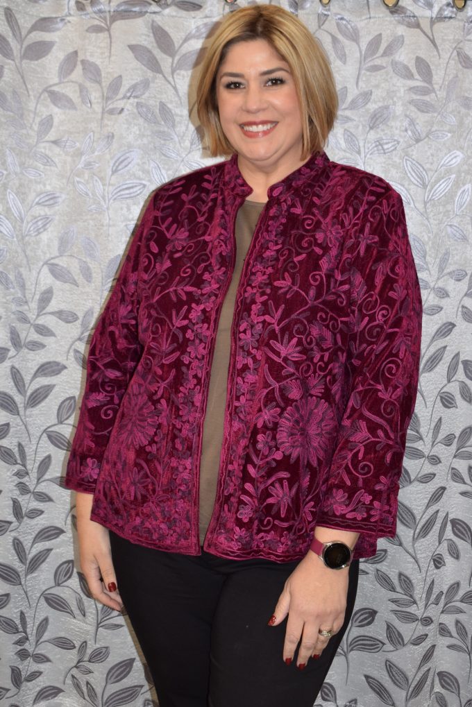 Plus Pippa Velvet Jacket