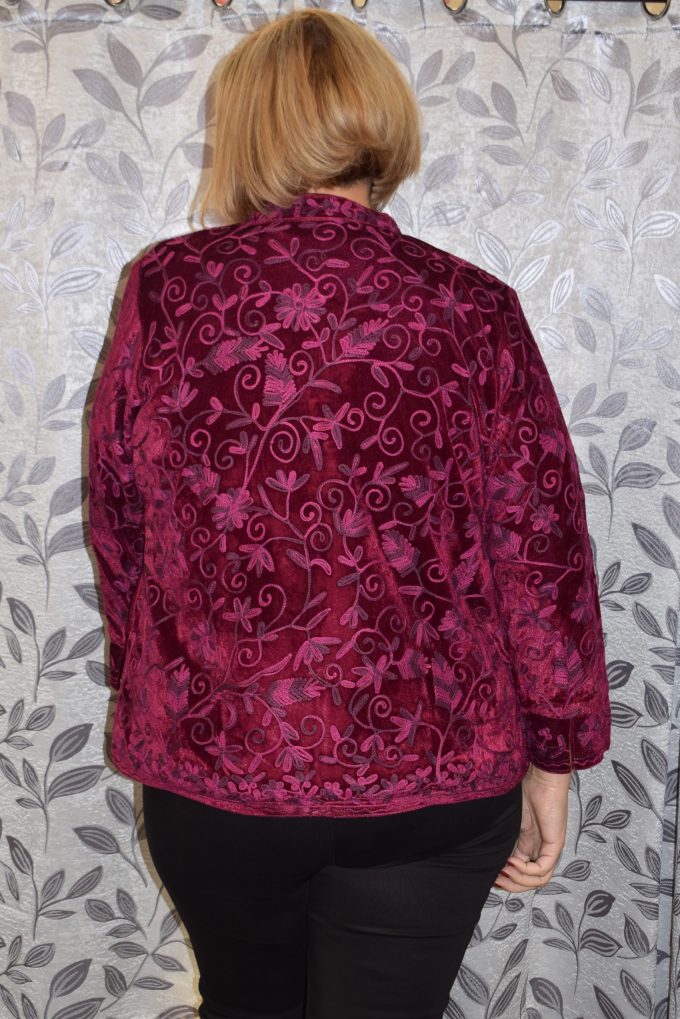 Plus Pippa Velvet Jacket