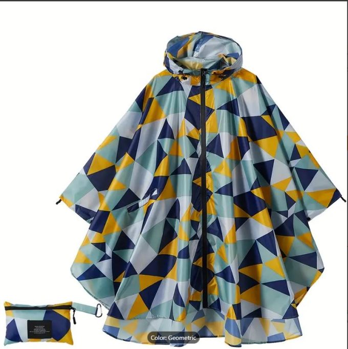 Plus/Mid Size Rain Poncho