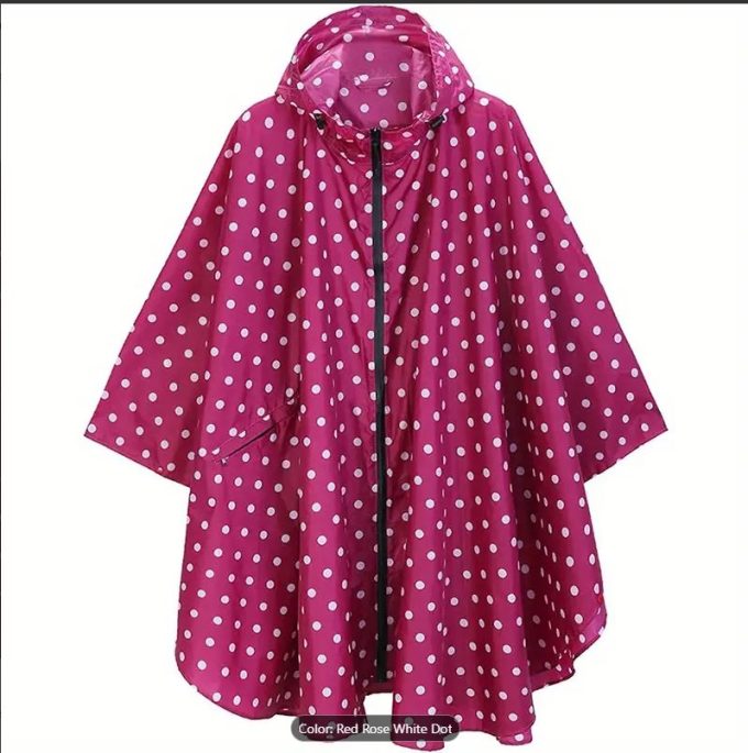 Plus/Mid Size Rain Poncho