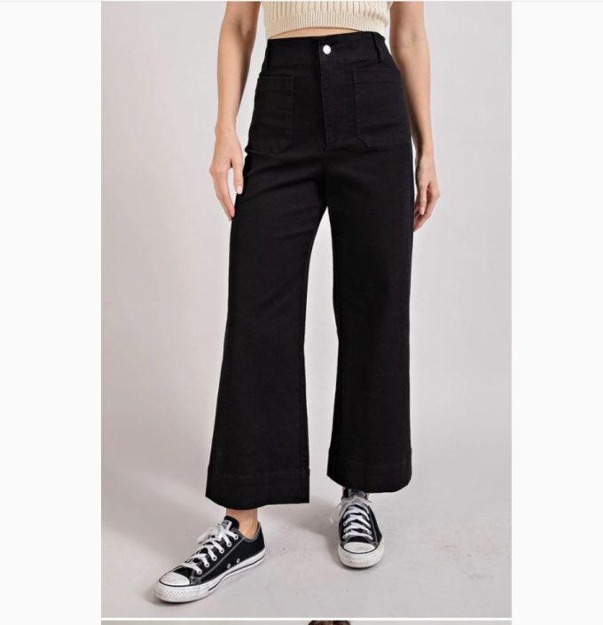 Plus Soft Washed Cropped Pants