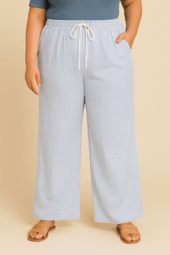 Plus/Mid navy striped front