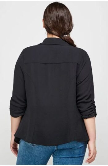 Plus Black blazer back