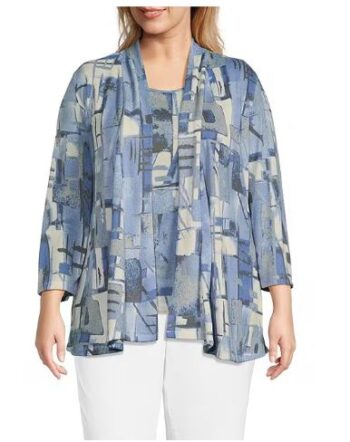 Urban Blue Jungle Plus Size Twin Set