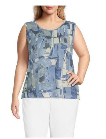 Urban Jungle Blue Plus Size Twin Set