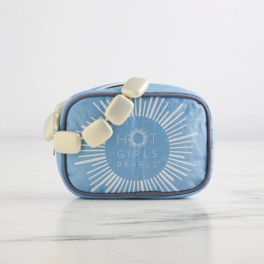 Insulated Hot Girls Pearls freezer travel pouch designed to store and transport cooling jewelry while keeping it cold.